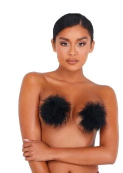 Roma Confidential LI416 - Pair Of Furry Pasties Lingerie