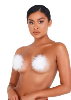 Roma Confidential LI416 - Pair Of Furry Pasties Lingerie