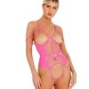 Roma Confidential LI436 - 2pc Vinyl Bodysuit With Chain Detail Lingerie