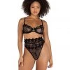 Roma Confidential LI472 - 2PC Floral High-Waisted Bra Set Lingerie