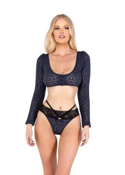 Roma Confidential Lingerie LI496 - 2PC Cozy Pointelle Set