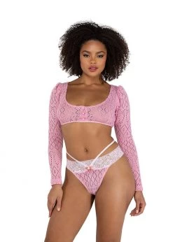 Roma Confidential Lingerie LI496 - 2PC Cozy Pointelle Set
