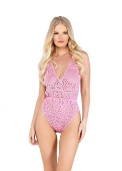 Roma Confidential LI497 - Cozy Pointelle Romper Lingerie