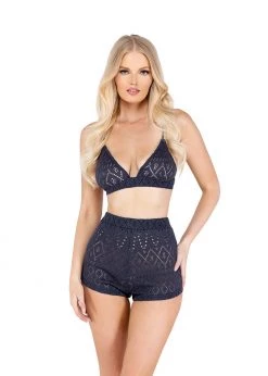 Roma Confidential LI498 - 2PC Cozy Pointelle Bra Set