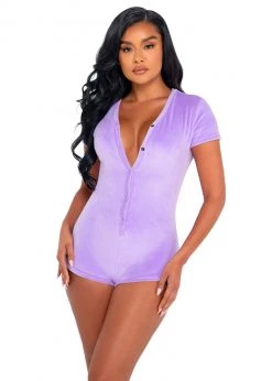 Roma Confidential LI499 - Super Soft & Cozy Velour Romper