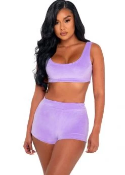 Roma Confidential Lingerie LI501 - 2pc Super Soft & Cozy Velour Set