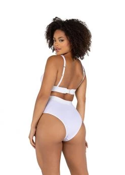 Roma Confidential Lingerie LI502 - 2PC Fitted Rib High-Waisted Bra Set