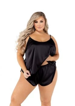 Roma Confidential Lingerie LI505 - 2PC Soft Satin Tulip Short Set