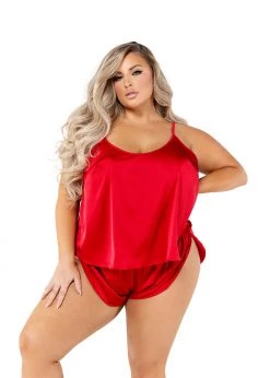 Roma Confidential Lingerie LI505 - 2PC Soft Satin Tulip Short Set