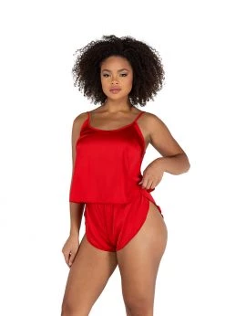 Roma Confidential Lingerie LI505 - 2PC Soft Satin Tulip Short Set