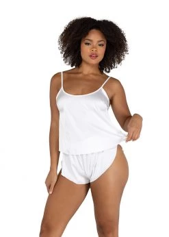 Roma Confidential Lingerie LI505 - 2PC Soft Satin Tulip Short Set