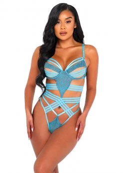 Roma Confidential Lingerie LI518 - Shimmer Bondage Teddy