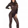 Roma Costume PB112 - 2pc Sheer Playboy Bunny Bodysuit