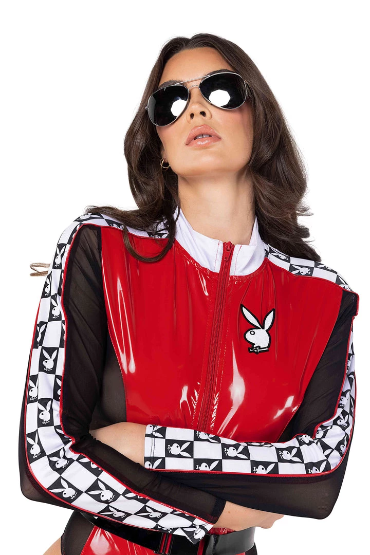 Roma Costume PB121 - 2pc Playboy Racecar Driver 3 Roma Costume PB121 - 2pc Playboy Racecar Driver