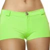 Roma Costume SH3066 Lime Shorts Rave Wear