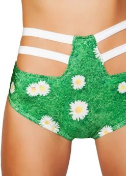 Roma Costume Rave Wear SH3256 - High-Waisted Strapped Shorts