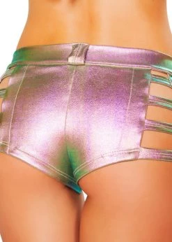 Roma Costume SH3259 - Denim Strapped Shorts Rave Wear