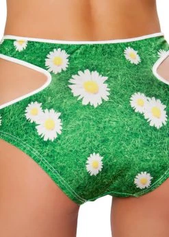 Roma Costume Rave Wear SH3267 - Cutout High-Waisted Printed Shorts