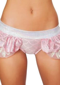 Roma Costume SH3287 - Mermaid Shorts With Attached Iridescent Skirt Rave Wear