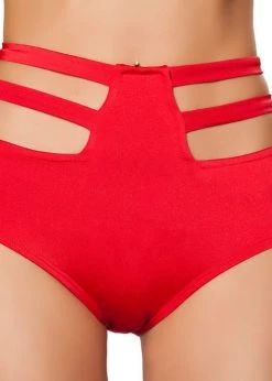 Roma Costume SH3321 - Solid High-Waisted Strapped Shorts 6 Roma Costume SH3321 - Solid High-Waisted Strapped Shorts