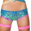 Roma Costume SH3334 - Printed Shorts Rave Wear