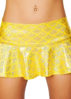 Roma Costume SK3315 - Yellow Flared Mermaid Skirt